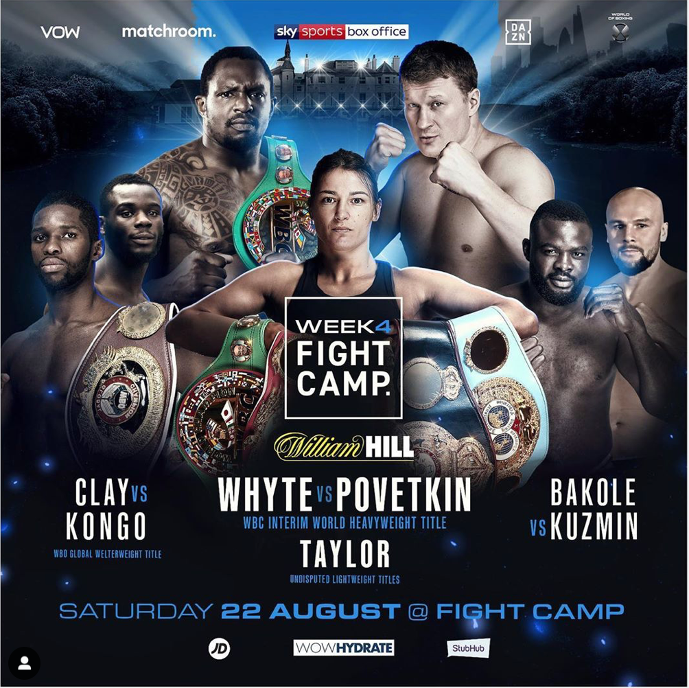 BOKSEN IS TERUG: Dillian Whyte treft Alexander Povetkin