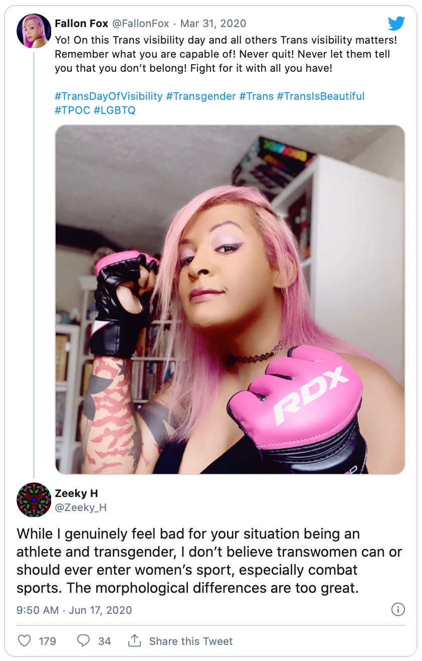 Transgender MMA-vechter die schedel rivaal brak onder vuur