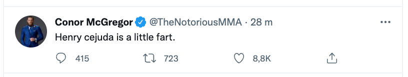 'Natte scheet!' McGregor gaat los op UFC-veteraan