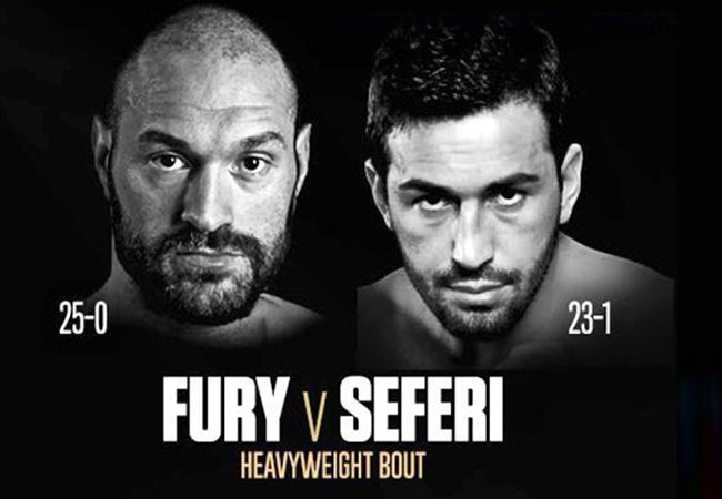 Tyson Fury maakt comeback tegen de Albanese Sefer Seferi