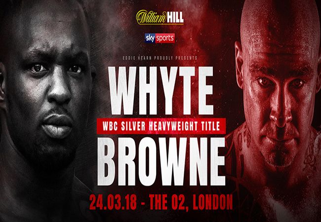 Dillian Whyte verdedigt zijn WBC Silver Zwaargewicht titel tegen Lucas Browne