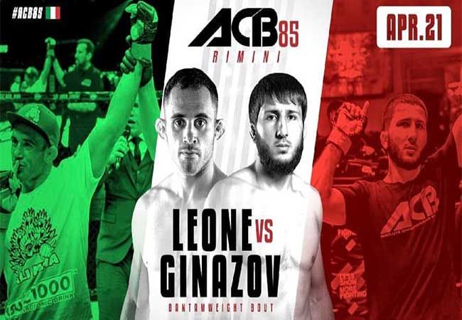Anthony Leone de kooi in tegen Magomed Ginazov in Italië