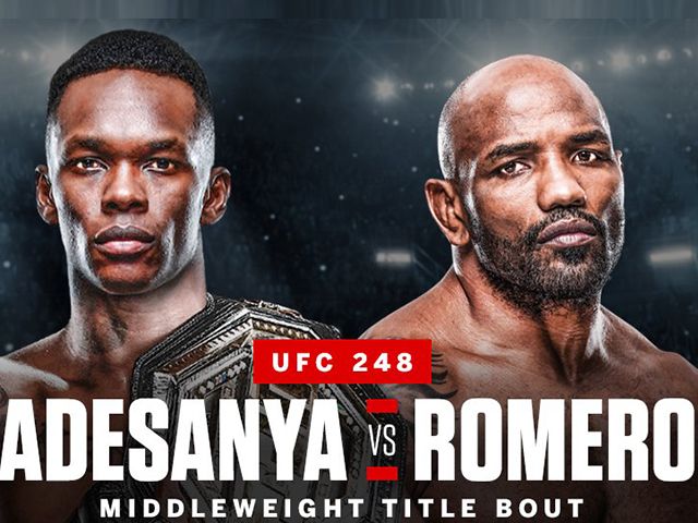Israel Adesanya in UFC titelgevecht tegen Yoel Romero