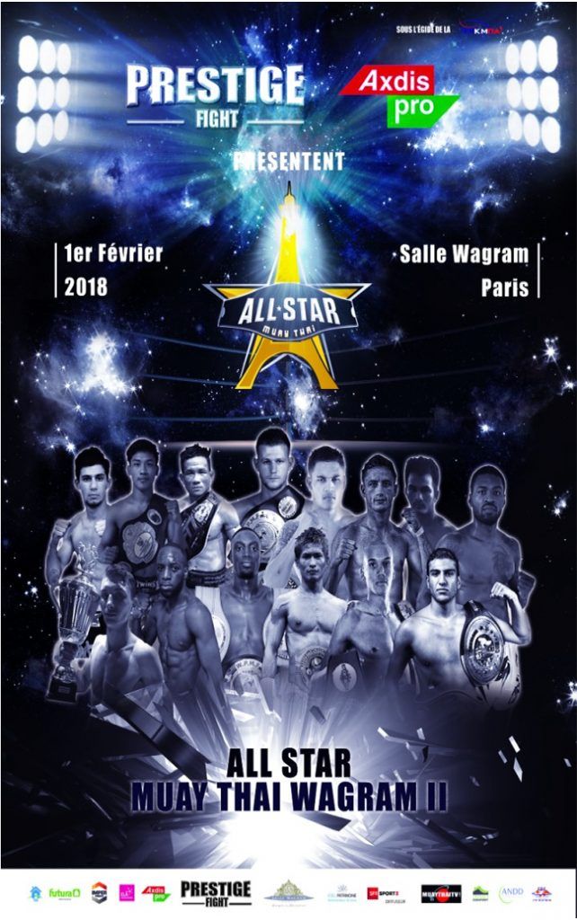 Serginio Kanters vecht op All Star Muay Thai Wagram II Parijs