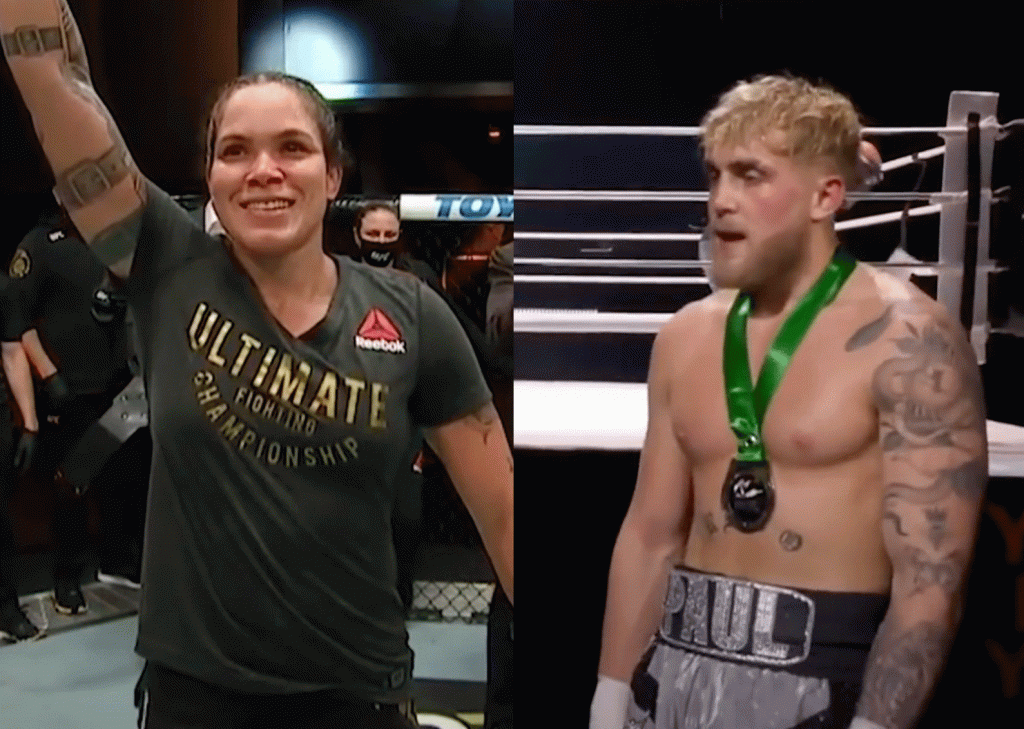 VECHTERSBAAS: 'Amanda Nunes slaat YouTube ster Jake Paul knock-out'