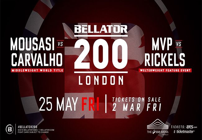 Gegard Mousasi treft Rafael Carvalho op Bellator 200 in Londen