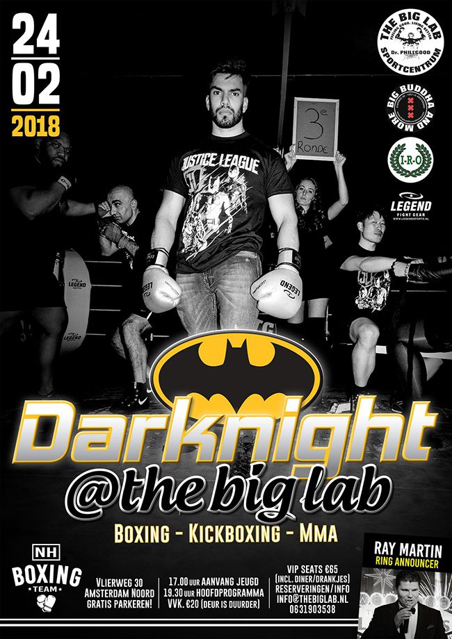 Win een The Big Lab VIP-arrangement Darknight! Boksen, Kickboksen en MMA