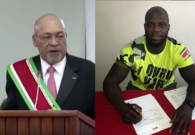 Surinaamse MMA-vechter Rozenstruik krijgt volledige steun van zijn regering