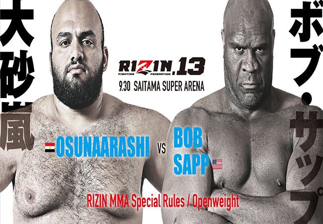 Bob Sapp de kooi in tegen Sumo legende op RIZIN 13
