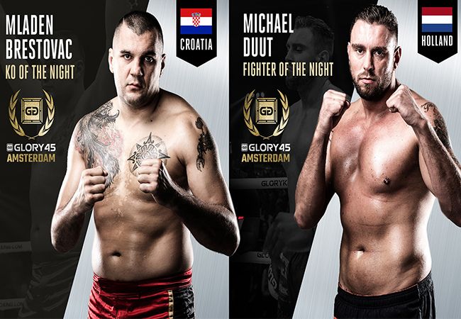 Duut en Brestovac winnen GLORY 45 fight night awards!
