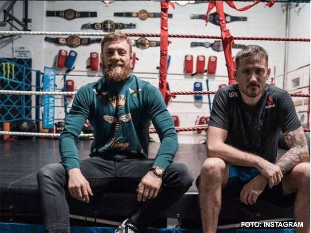 Coach Conor McGregor spreekt over bokswedstrijd met Manny Pacquiao