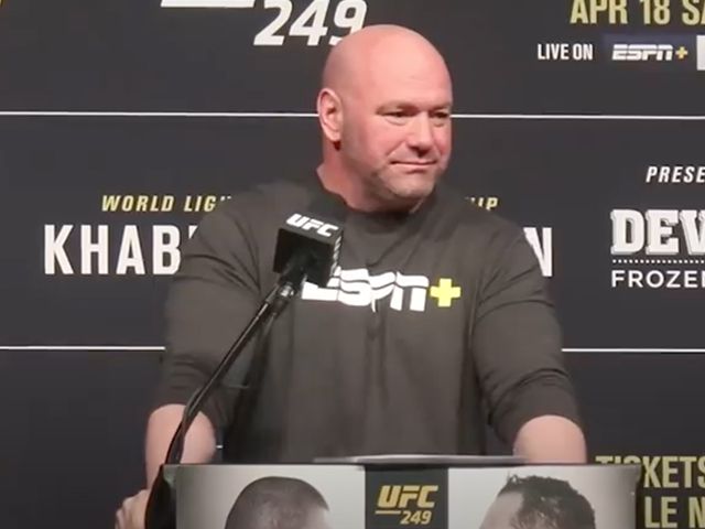 UFC Baas Dana White zwaar pissed op ringarts