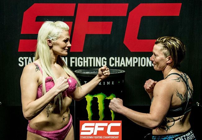 Cindy Dandois wint van Iren Racz op Staredown FC XII