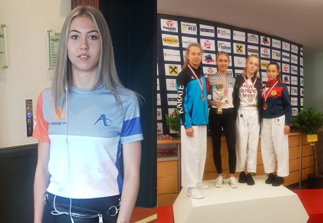 Karateka Demi Oidtmann niet te stoppen in Oostenrijk