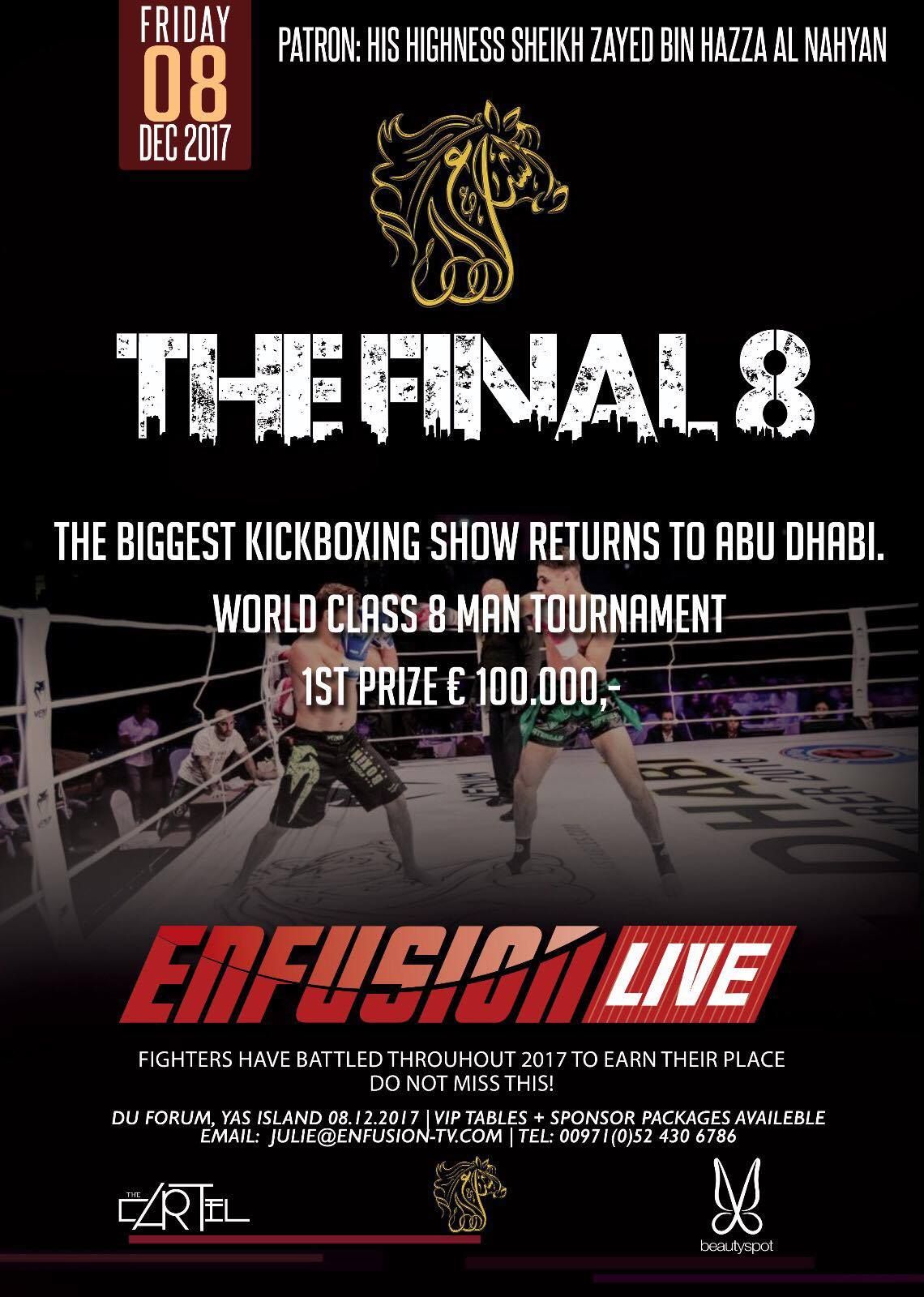 Enfusion 4 wildcards uitgegeven om door te gaan naar Enfusion Abu Dhabi.