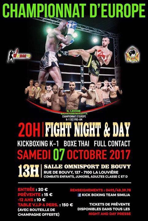 WKN BELGIË: PRO-AMATEUR EUROPEES KAMPIOENSCHAP IN LA LOUVIERE