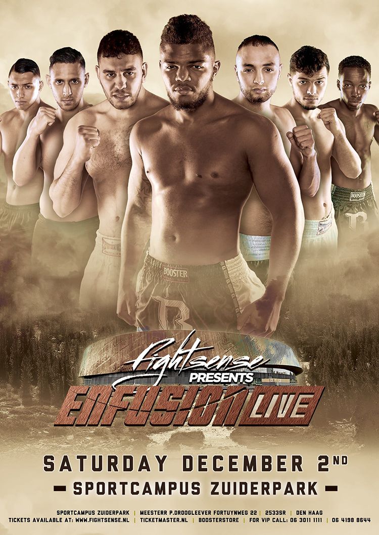 FIGHTSENSE PRESENTS ENFUSION LIVE OP ZATERDAG 2 DECEMBER