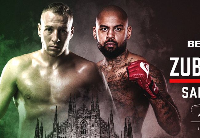 Hesdy Gerges treft Dragos Zubco tijdens Bellator MMA Milaan