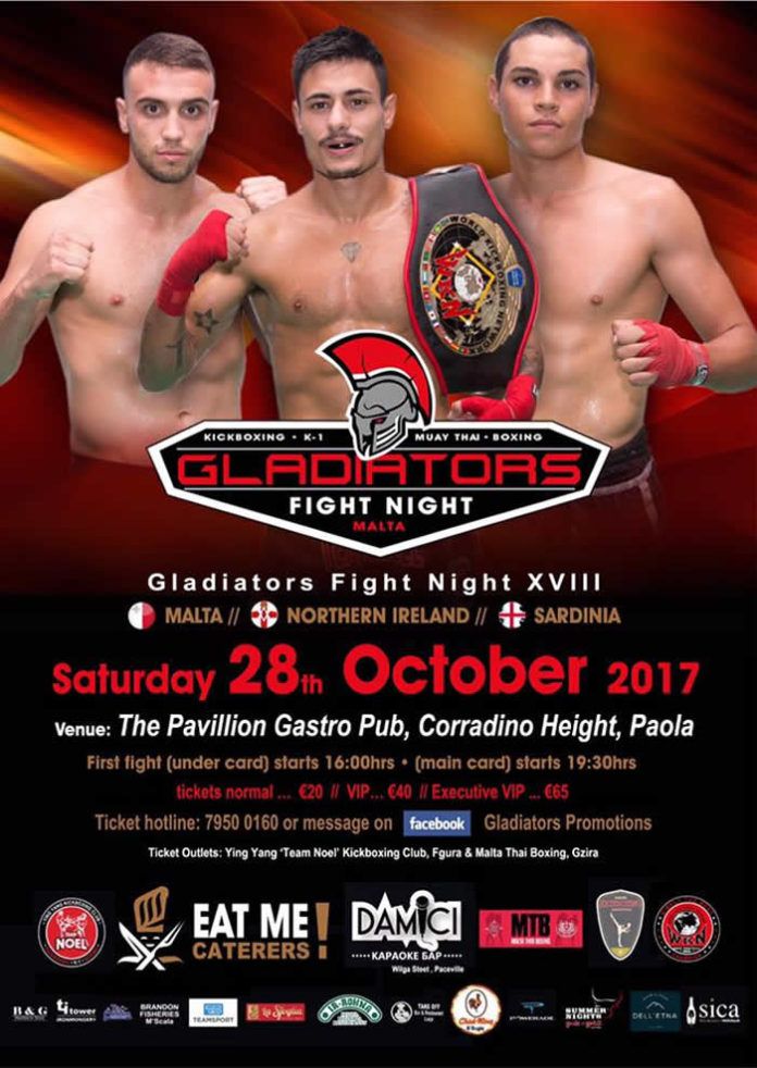 WKN KICKBOXING EUROPEES KAMPIOENSCHAP GLADIATORS FN 18 MALTA
