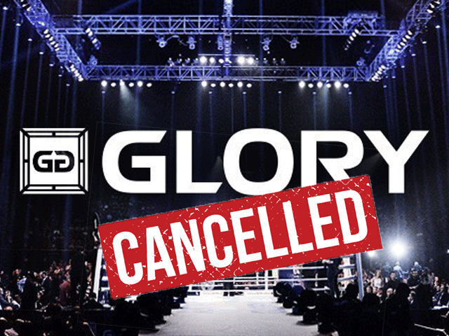 NOS: GLORY Kickboxing events gaan alsnog niet door