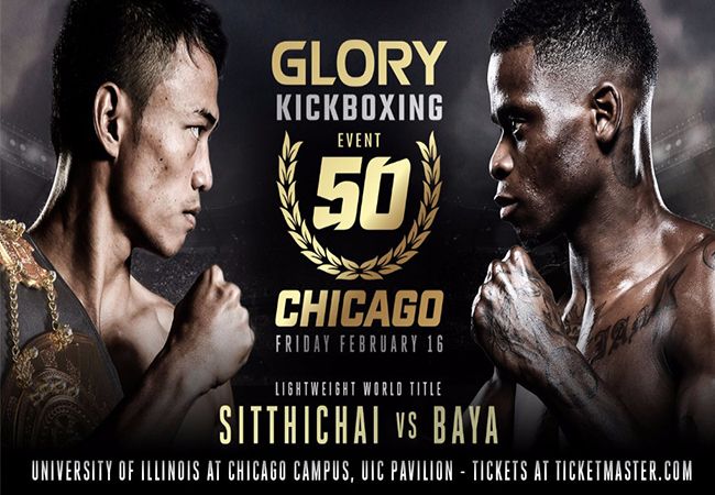 Glory 50: Sitthichai Sitsongpeenong treft uitdager Christian Baya