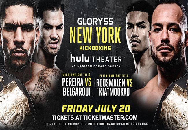 Robin Van Roosmalen en Yousri Belgaroui in titel gevechten tijdens GLORY 55 New York