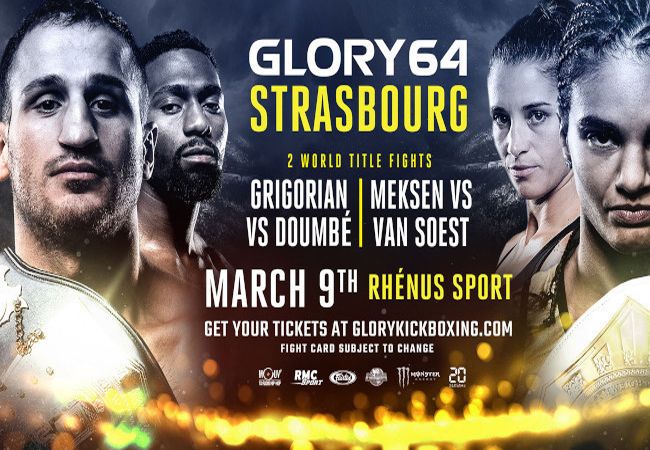 Kickboksen GLORY 64 Strasbourg: live op tv en via livestream