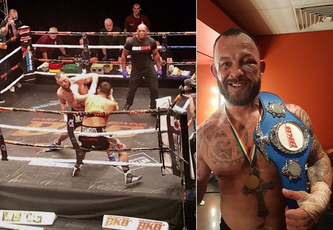 UFC-veteraan Godbeer kampioen na bloederige bokswedstrijd