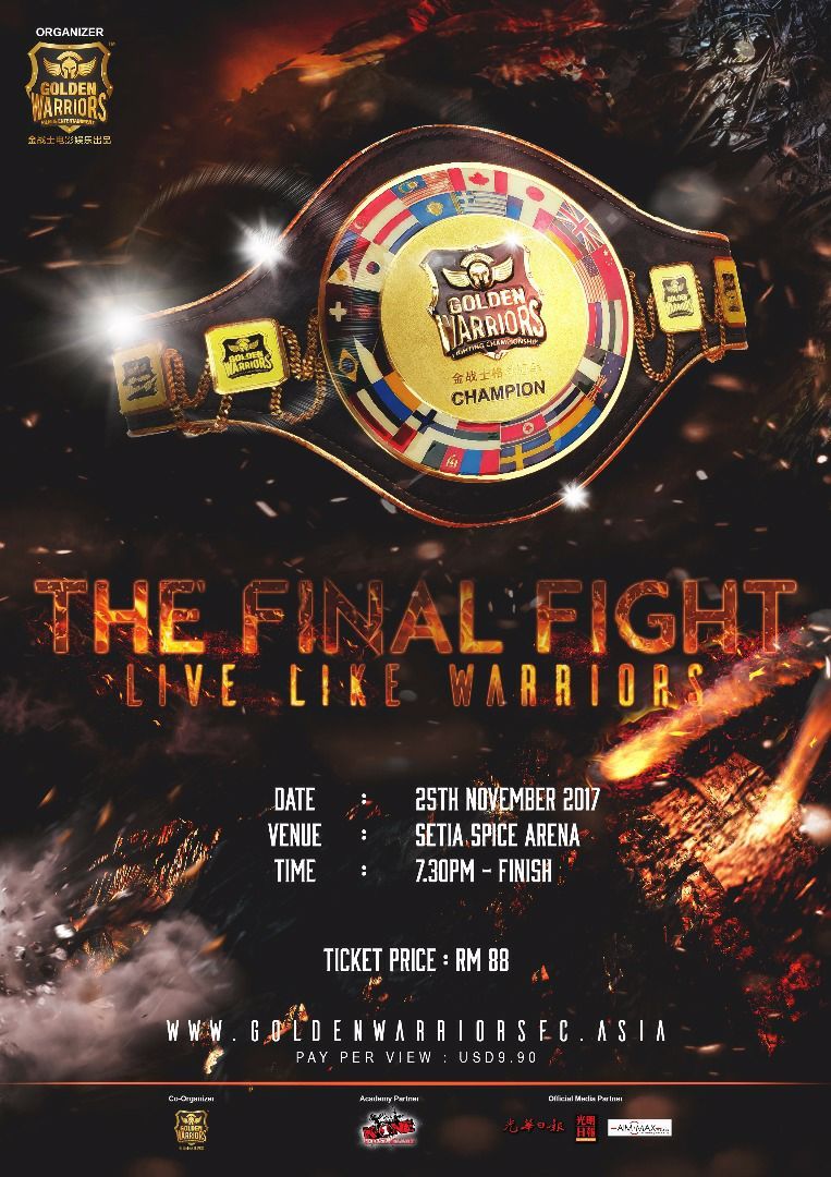 MMA Talent Shem Rock tekent contract voor Golden Warriors FC The Final Fight