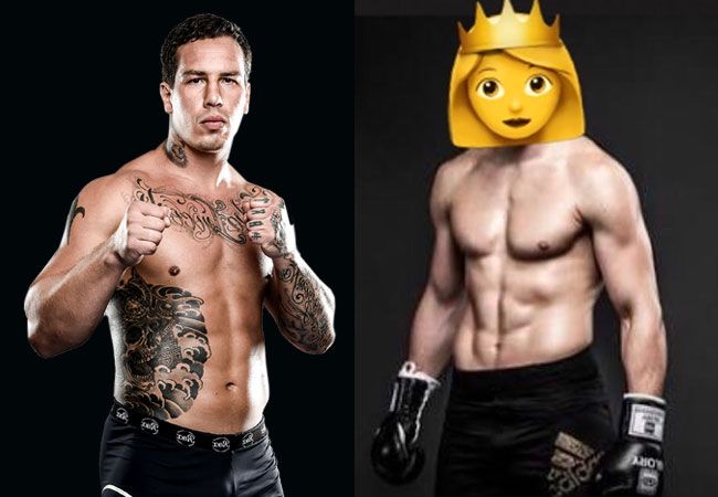 Foto Instagram waar Inocente de draak steekt met Verhoeven