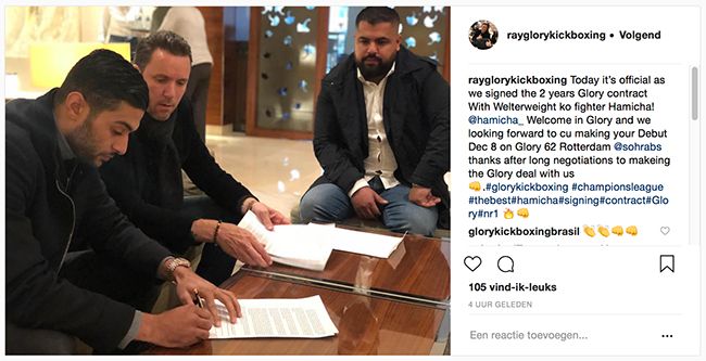 Mohamed 'Hamicha' Mezouari tekent officieel bij GLORY Kickboxing