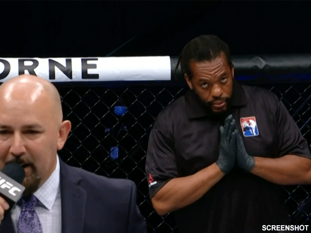 UFC onderzoekt ruzie tussen scheidsrechter en presentator