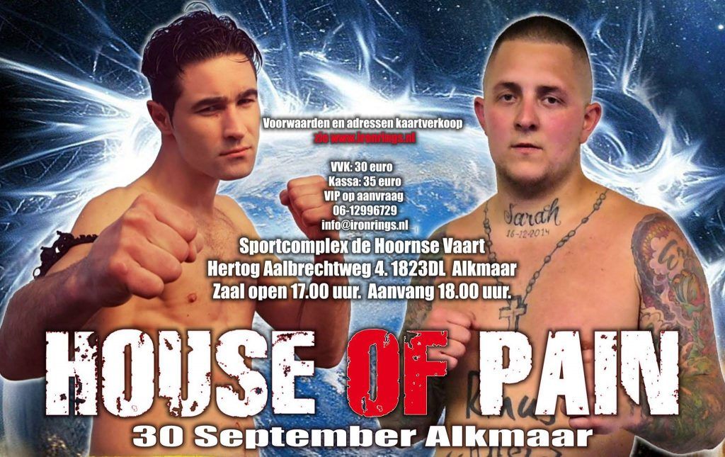 Vechters gezocht voor House of Pain 30 September 2017 Alkmaar