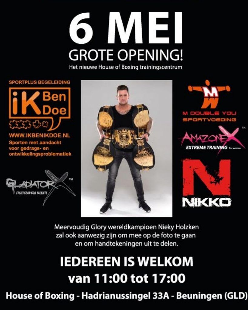 Nieky Holzken opent het IkBenIkDoe house of boxing trainingscentrum