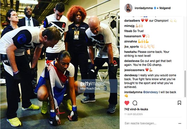 Germaine de Randamie traint hard en hint op comeback