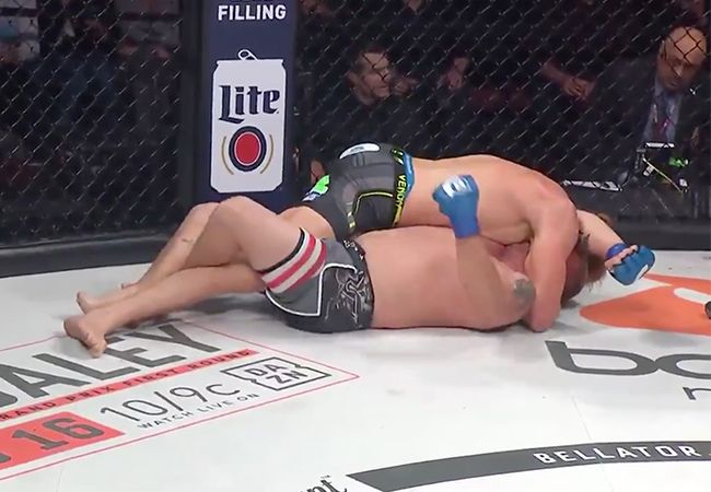 WWE-ster Jack Swagger maakt super debuut bij Bellator (video)
