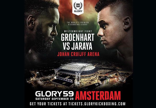 Murthel Groenhart treft Mohammed Jaraya op GLORY 59 Amsterdam