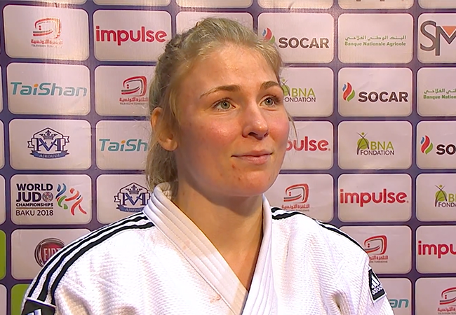 Judoka Kim Polling terug op de judomat