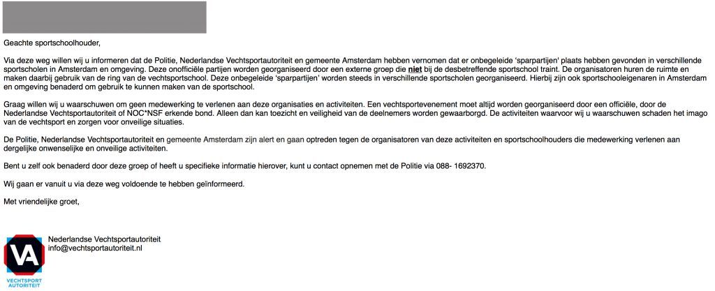 Vechtsportautoriteit: Stop 'illegale gevechten' in Nederland