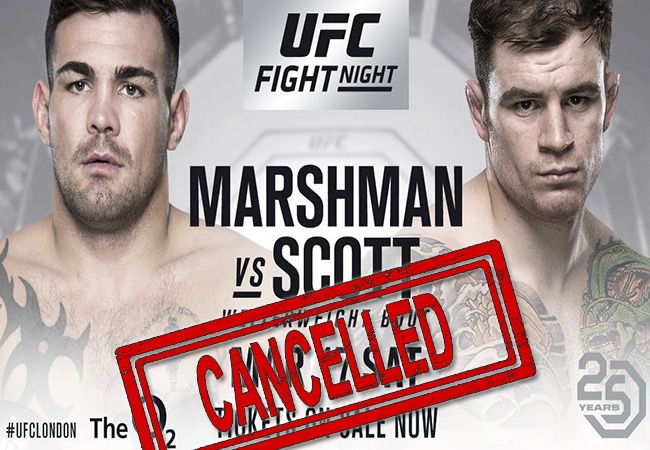 Jack Marshman uit voorzorg verwijderd van UFC Fight Night 127
