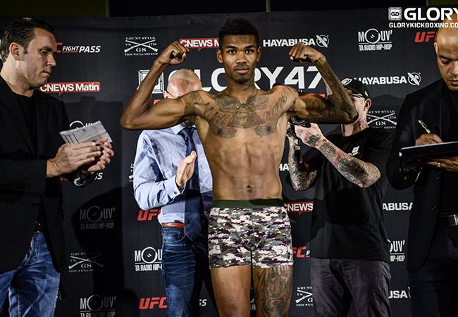 Massaro Glunder treft Kevin VanNostrand tijdens GLORY 55