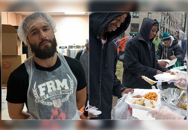 UFC-vechter Jorge Masvidal doet liefdadigheidswerk