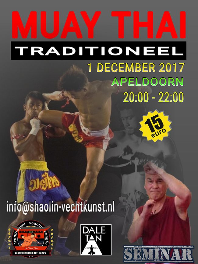 Muay Thai Seminar door Dale Tan 1 december 2017