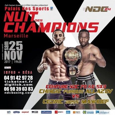Cedric Manhoef de ring in tegen Chingiz Allazov op Champions Night 2017!