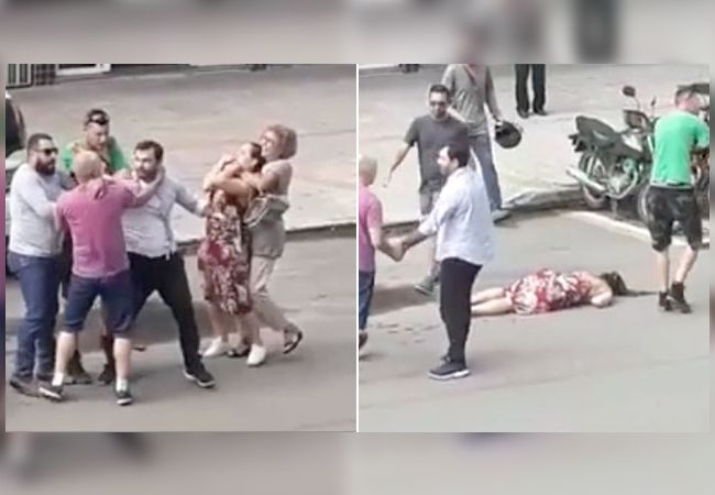 Oma gebruikt MMA-techniek, laat aanvaller slapen (video)