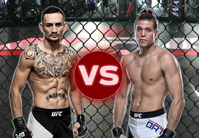 Max Holloway en Brian Ortega in de herkansing tijdens UFC 231