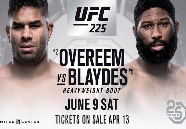 Alistair Overeem treft Curtis Blaydes op UFC 225