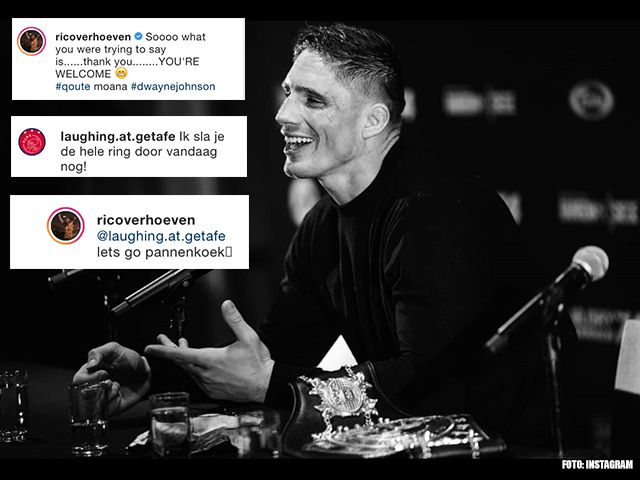 RICO VERHOEVEN OP INSTA REACTIE: 'Let's go pannenkoek'