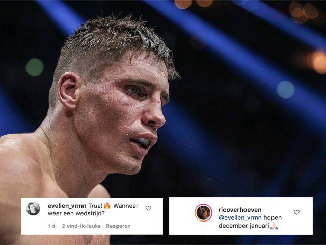 RICO VERHOEVEN: 'Hopelijk vecht ik december of januari'