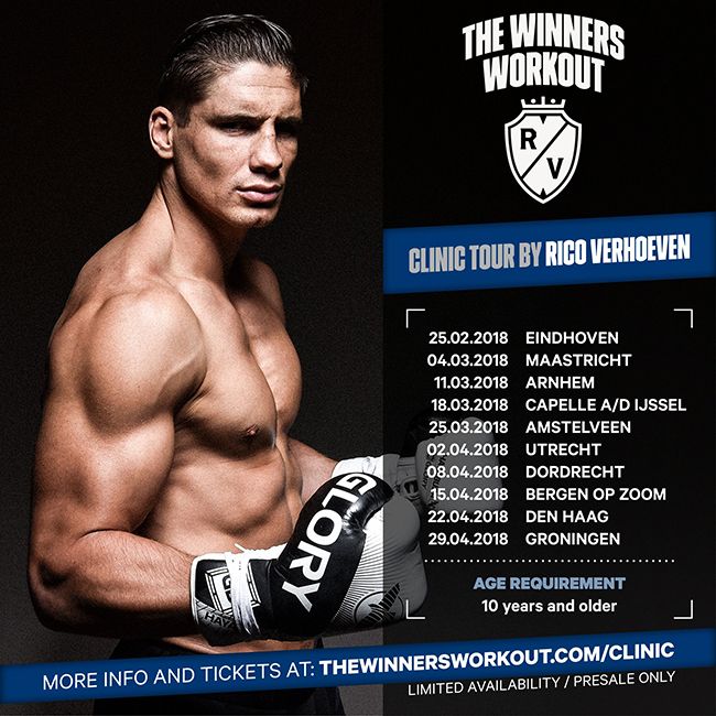 Rico Verhoeven introduceert unieke The Winners Workout Clinics Tour